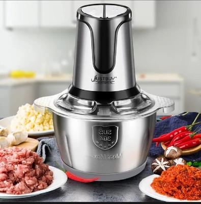Electric Meat Chopper 3L Stainless Steel Chopper with 4 Blades & 3 Speeds